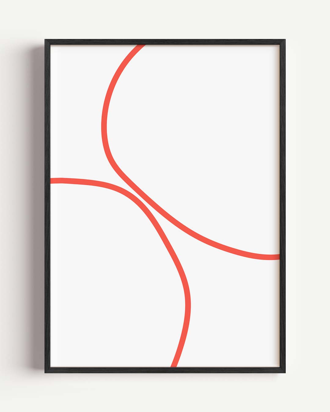 Vrolijke Abstracte Lijnposter-WallArtistic