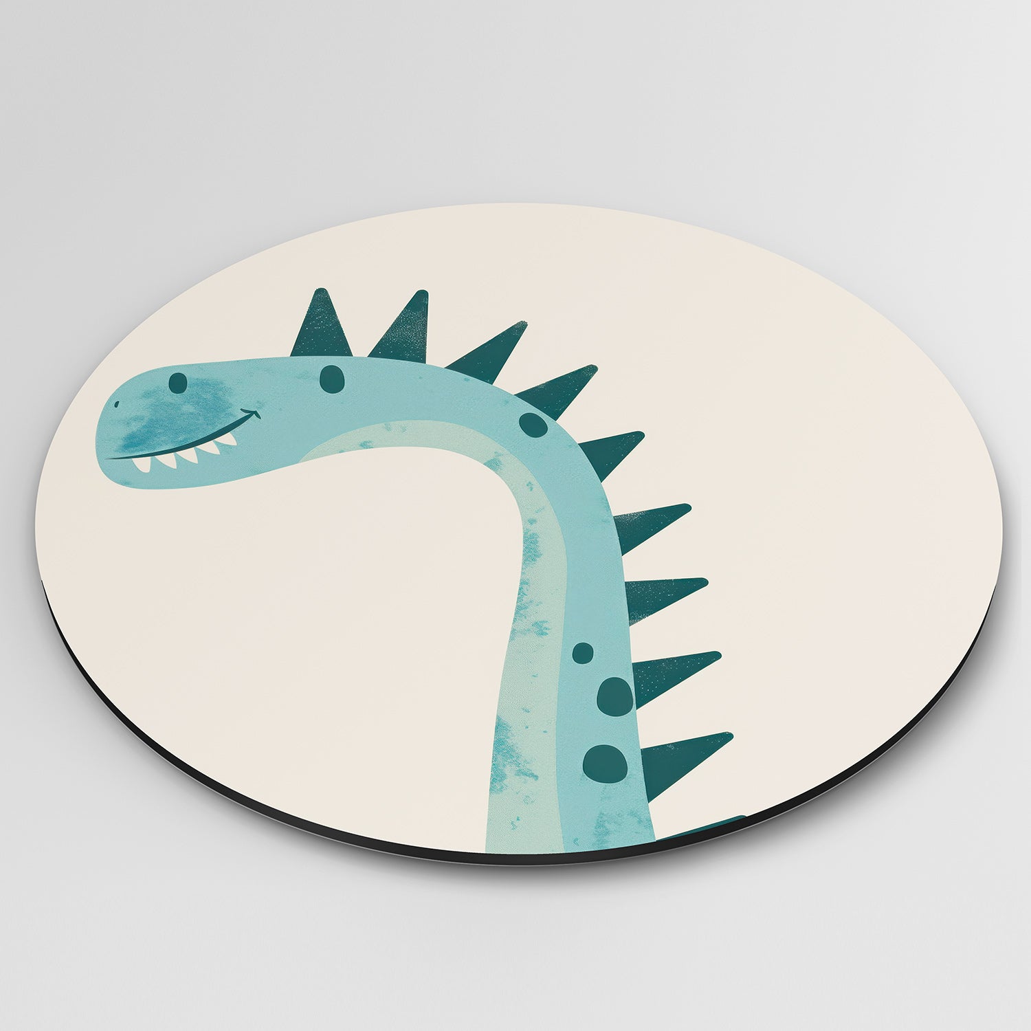 Blauwe dinosaurus Muurcirkel