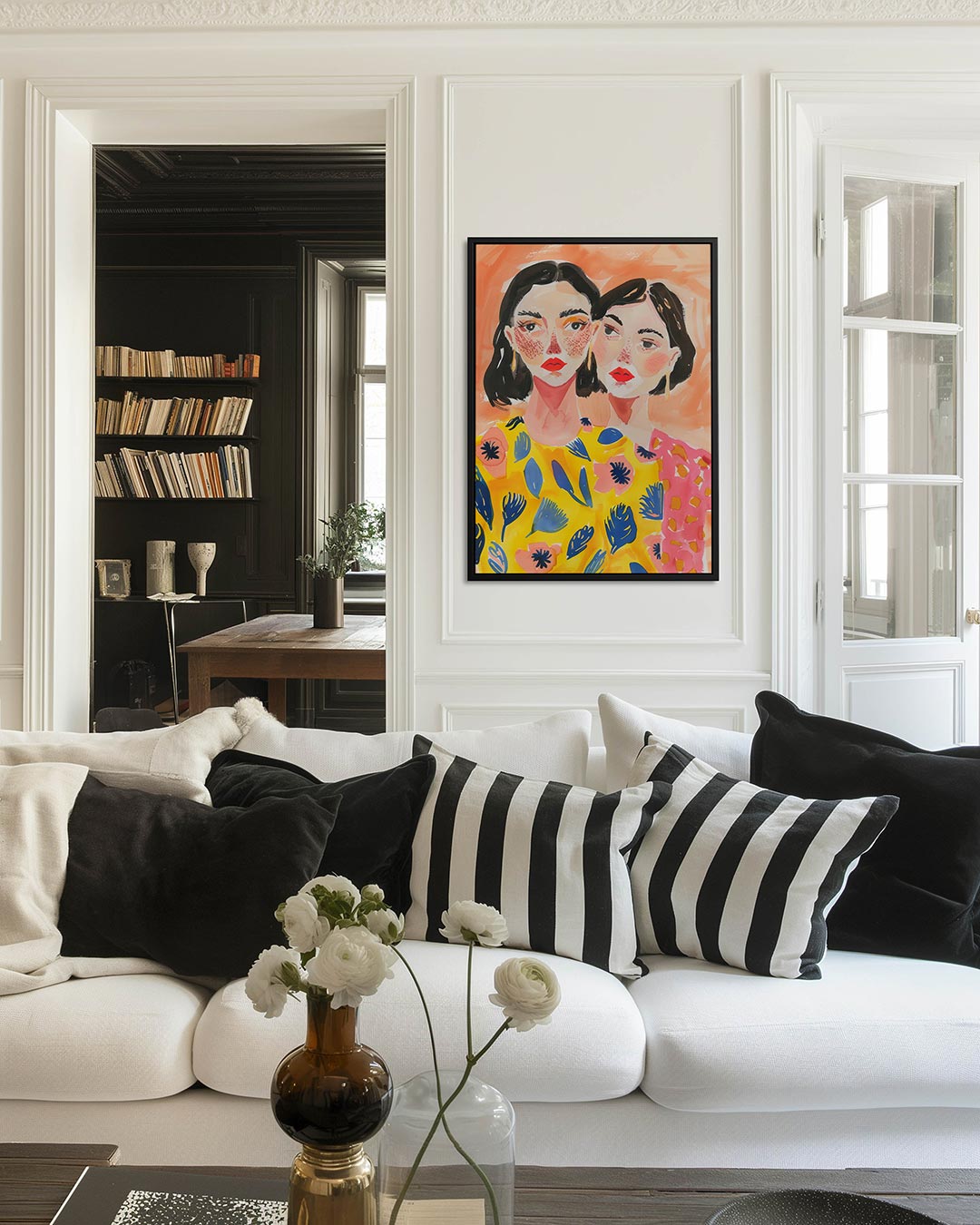 Vrolijke portretten Kunstwerk