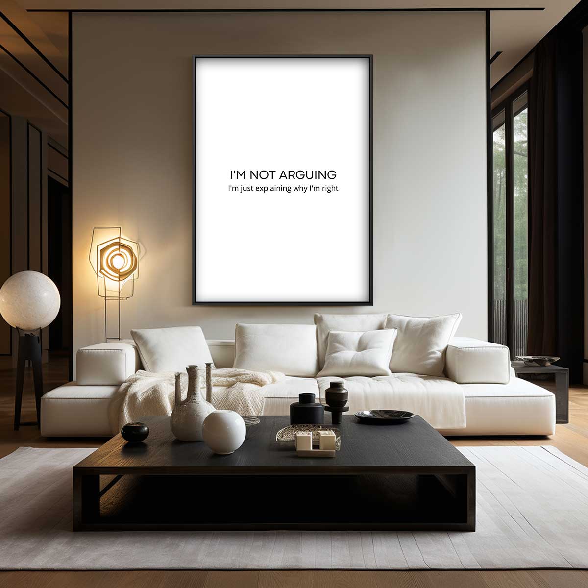 Humoristische Quote Print Kunstwerk-canvas-dibond-plexiglas-wanddecoratie-WallArtistic