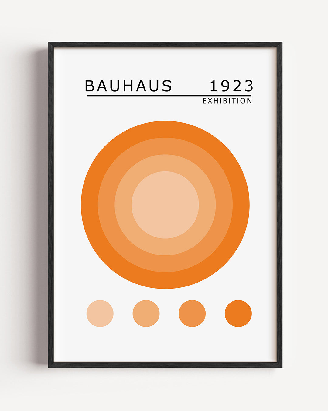 Cirkelritme oranje Poster