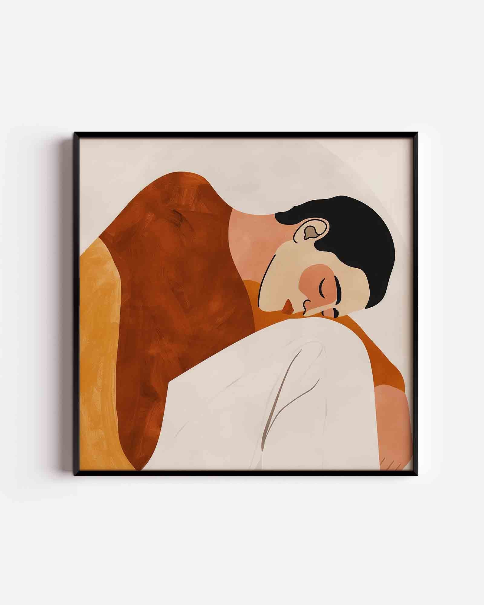 Slapende figuur Poster