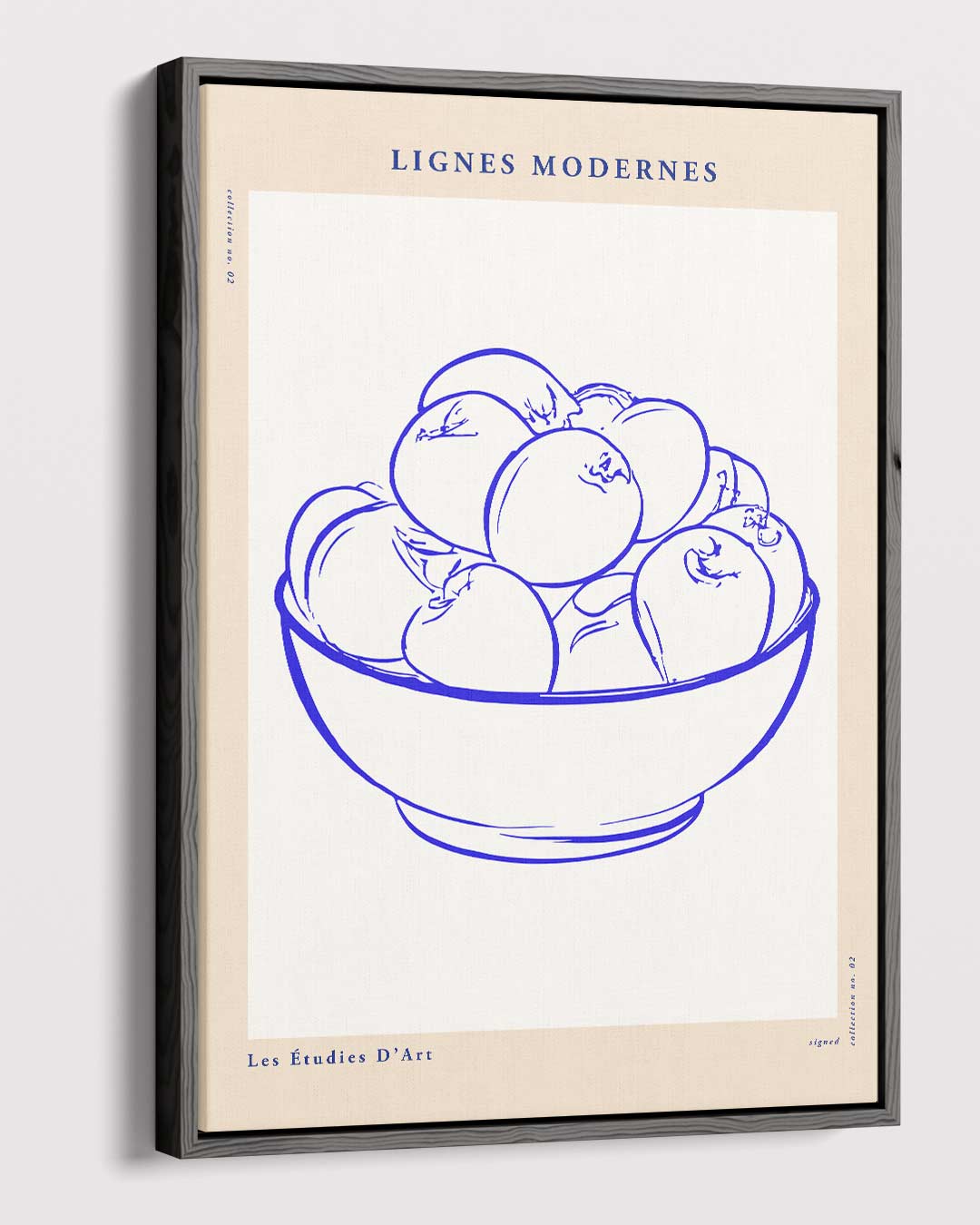 Moderne Lijnen Fruit Schaal Kunstwerk-canvas-dibond-plexiglas-wanddecoratie-WallArtistic