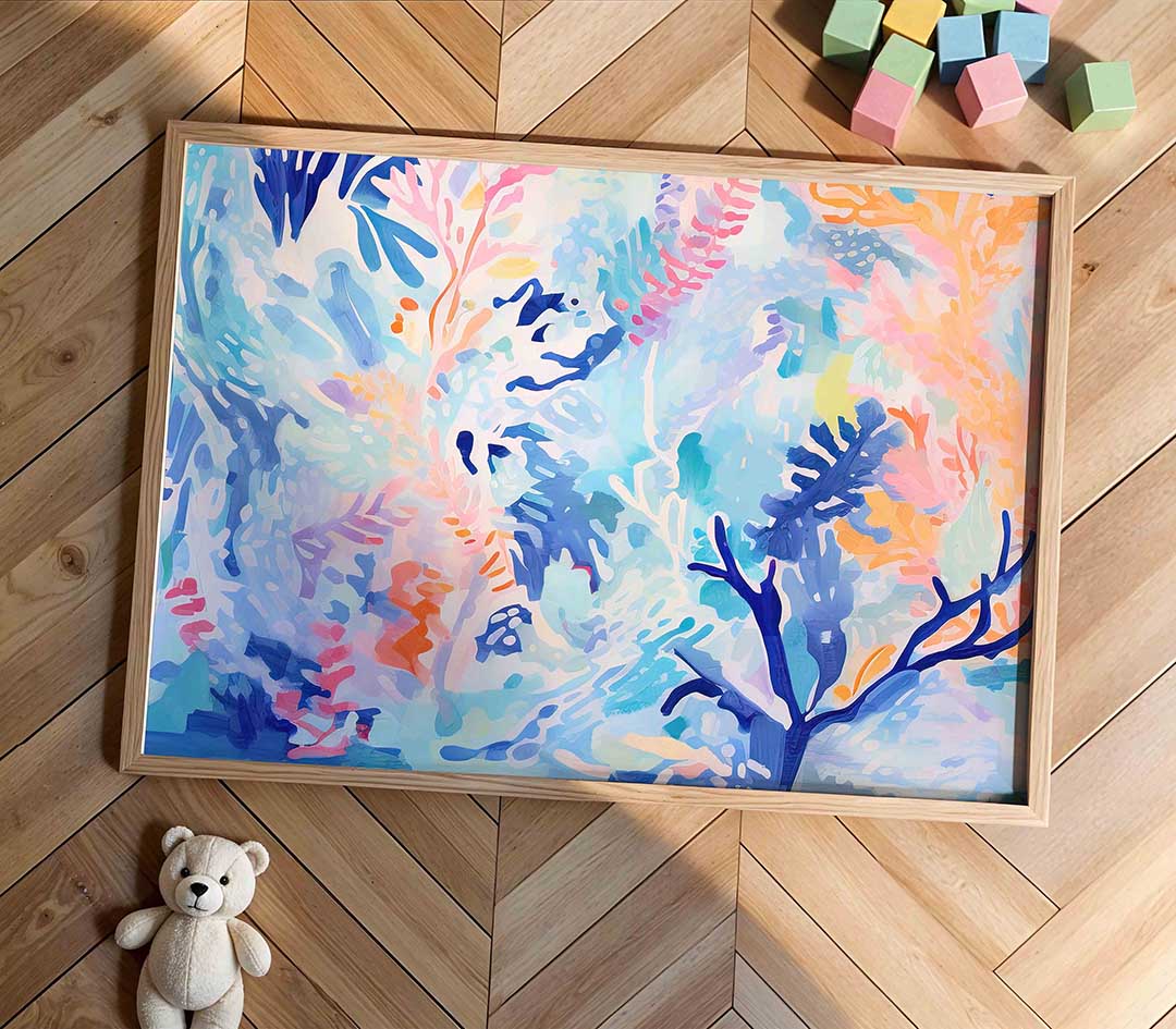 Abstracte vormen en kleuren Poster