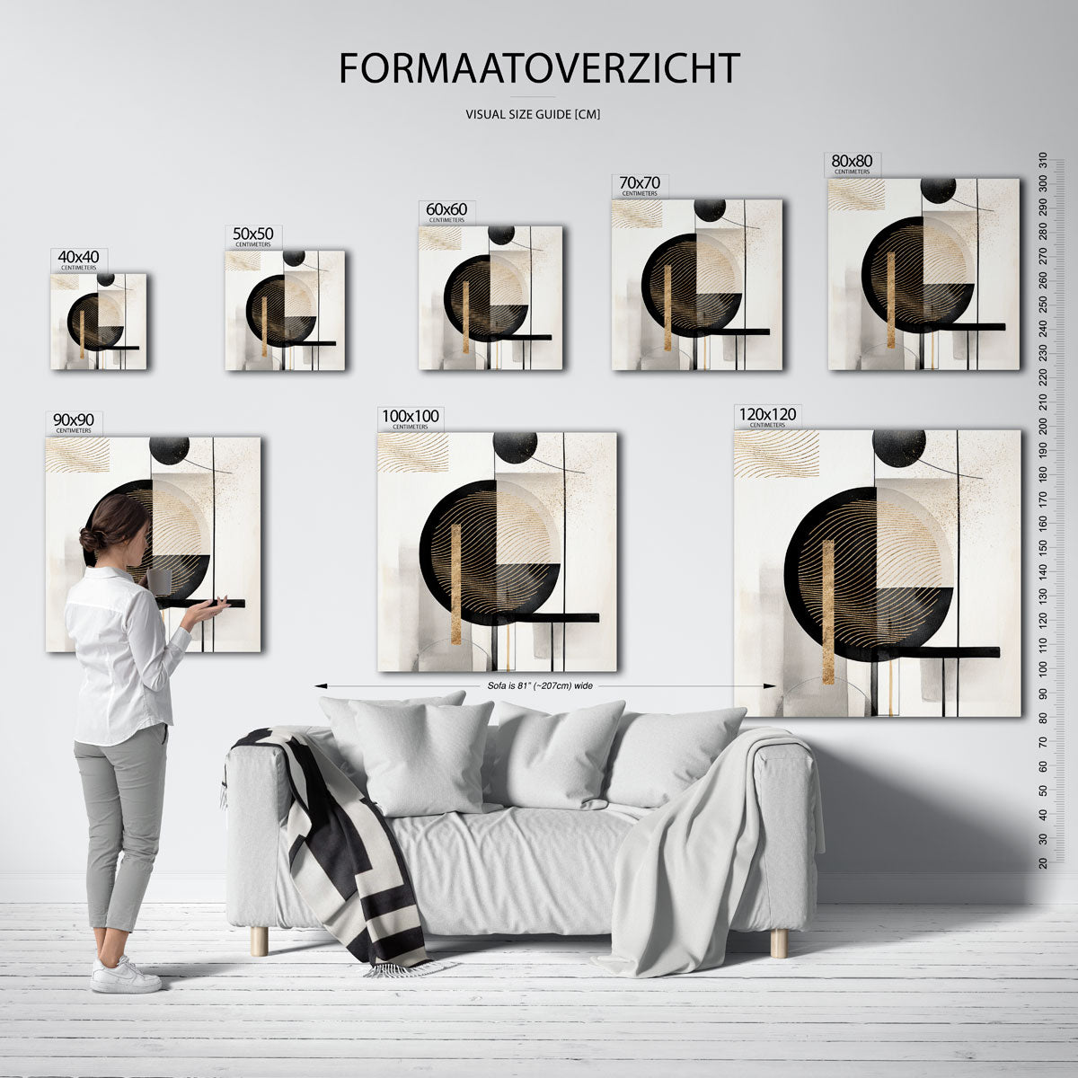 Abstracte vormen Poster