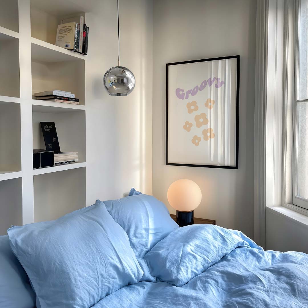 Groovy Bloemenposter-WallArtistic