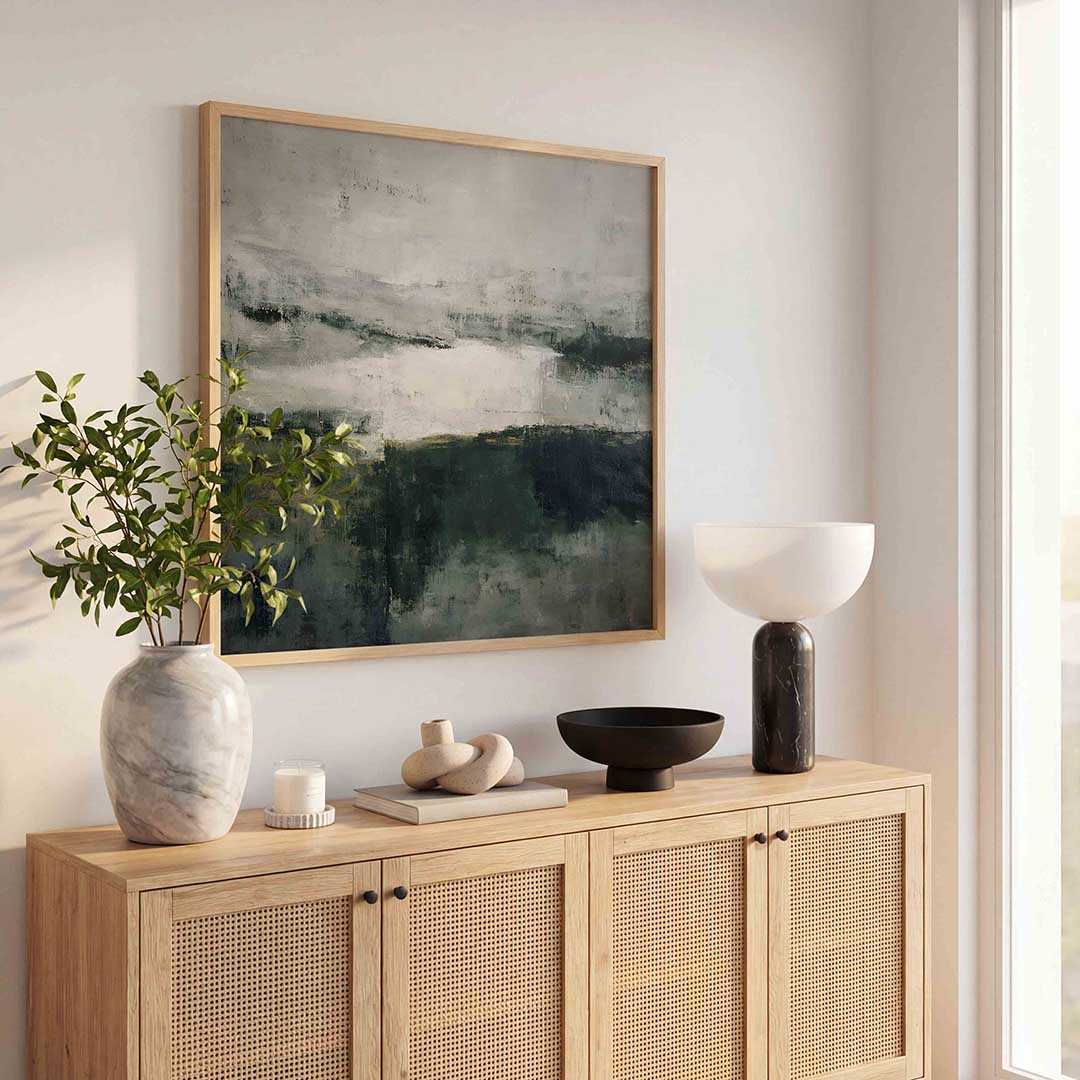 Abstracte landschap Poster