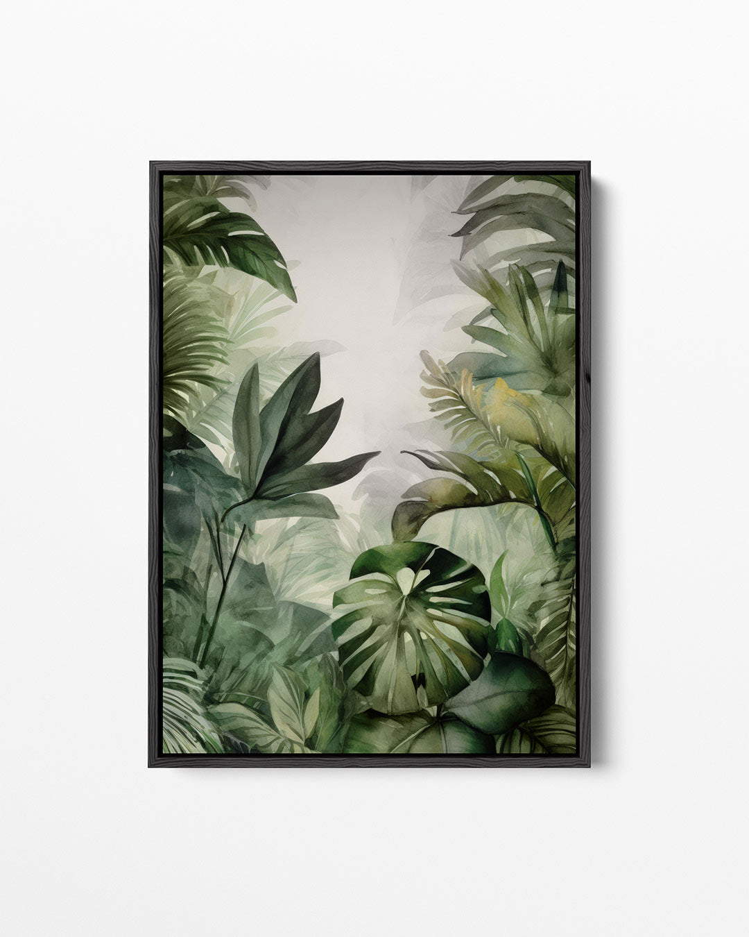 Groene bladeren compositie Kunstwerk