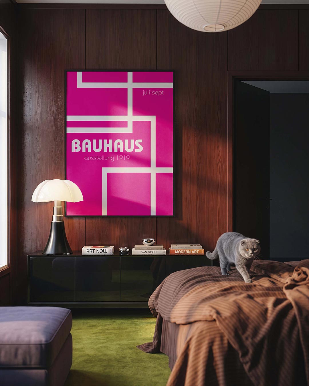 Lijnen en kleurvlakken Poster