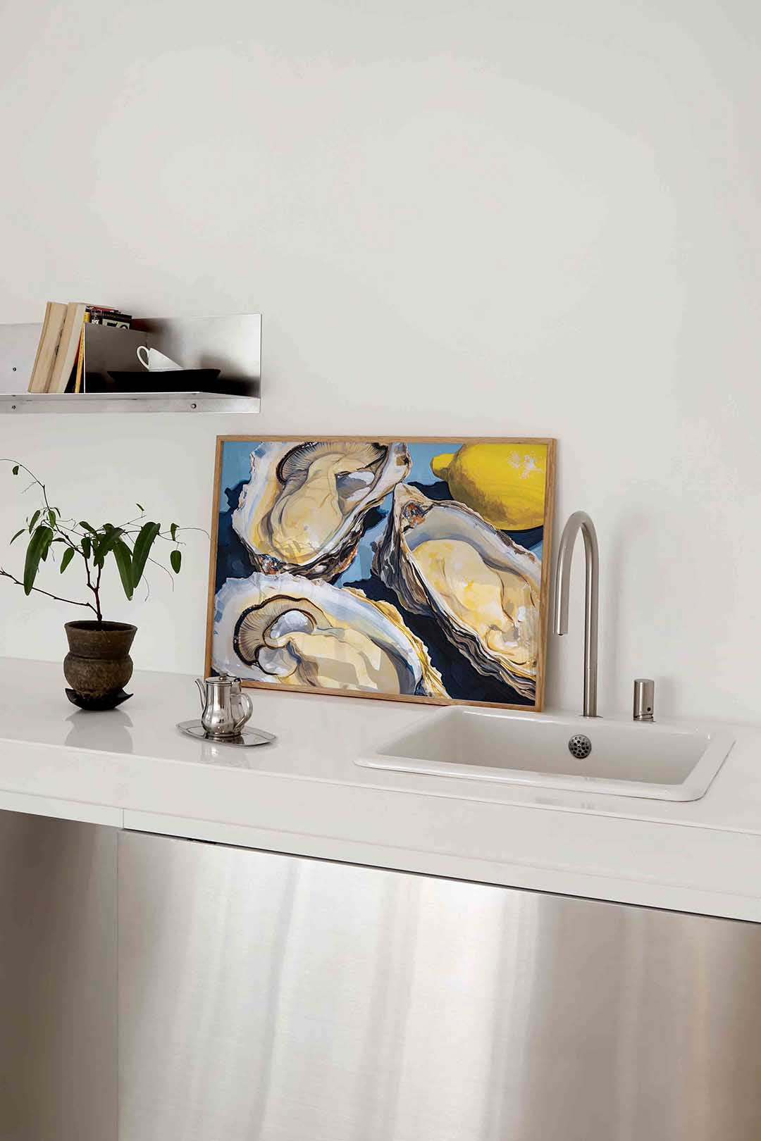Oesters en citroen Poster