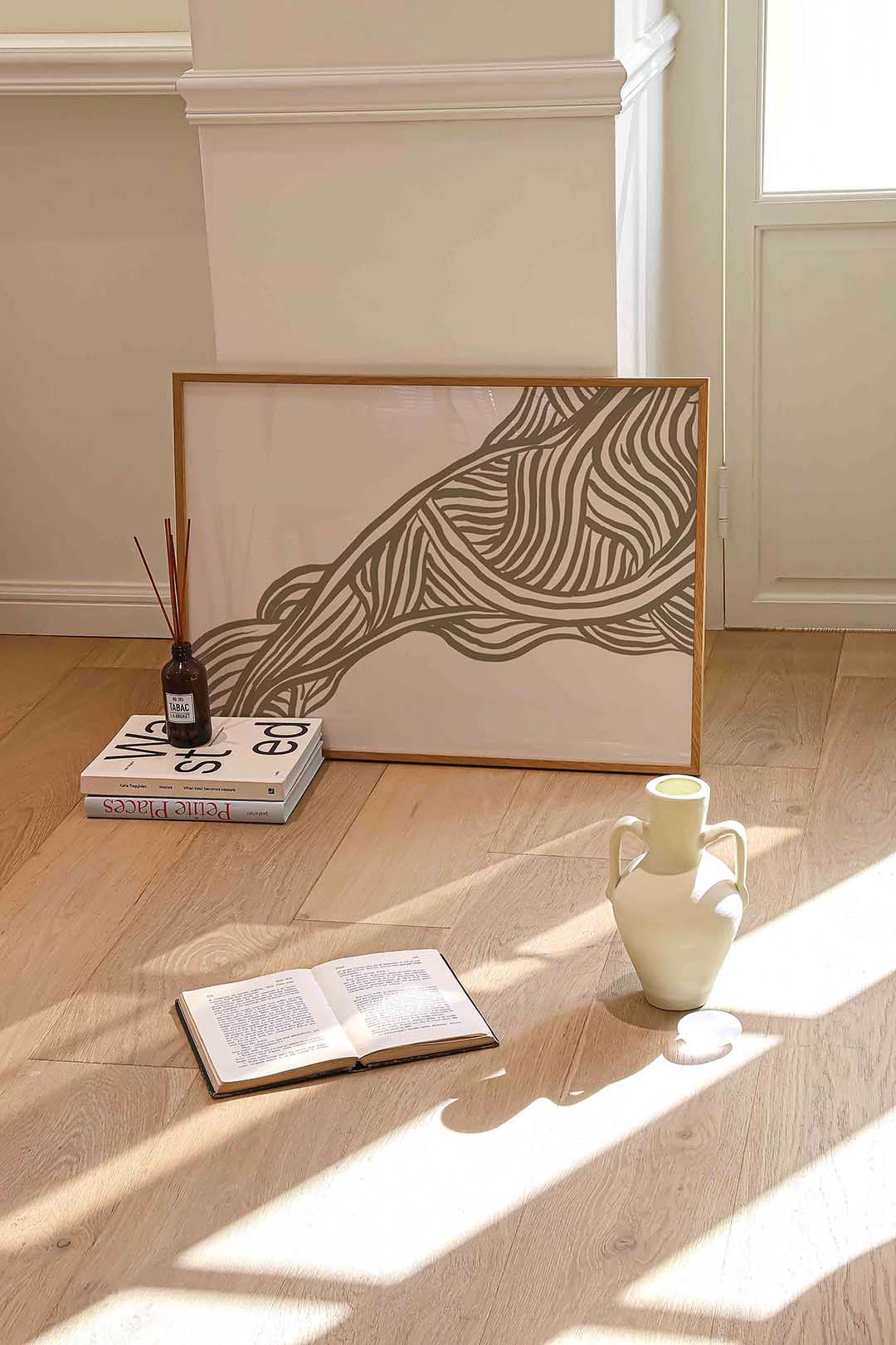 Abstracte lijnen Poster