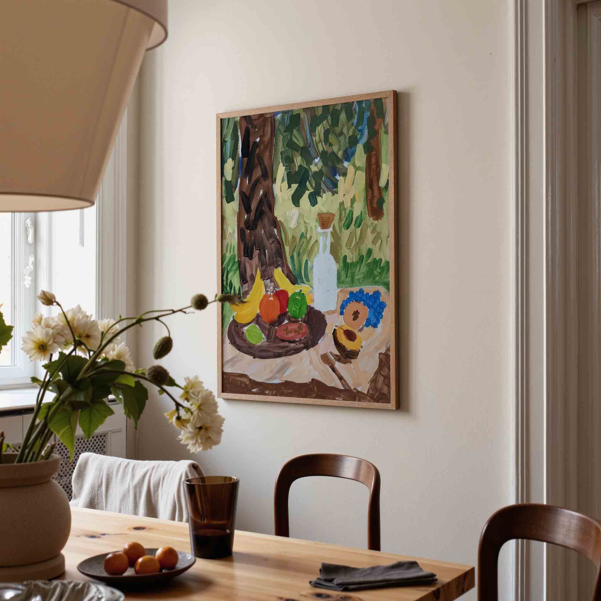 Fruit en fles Poster