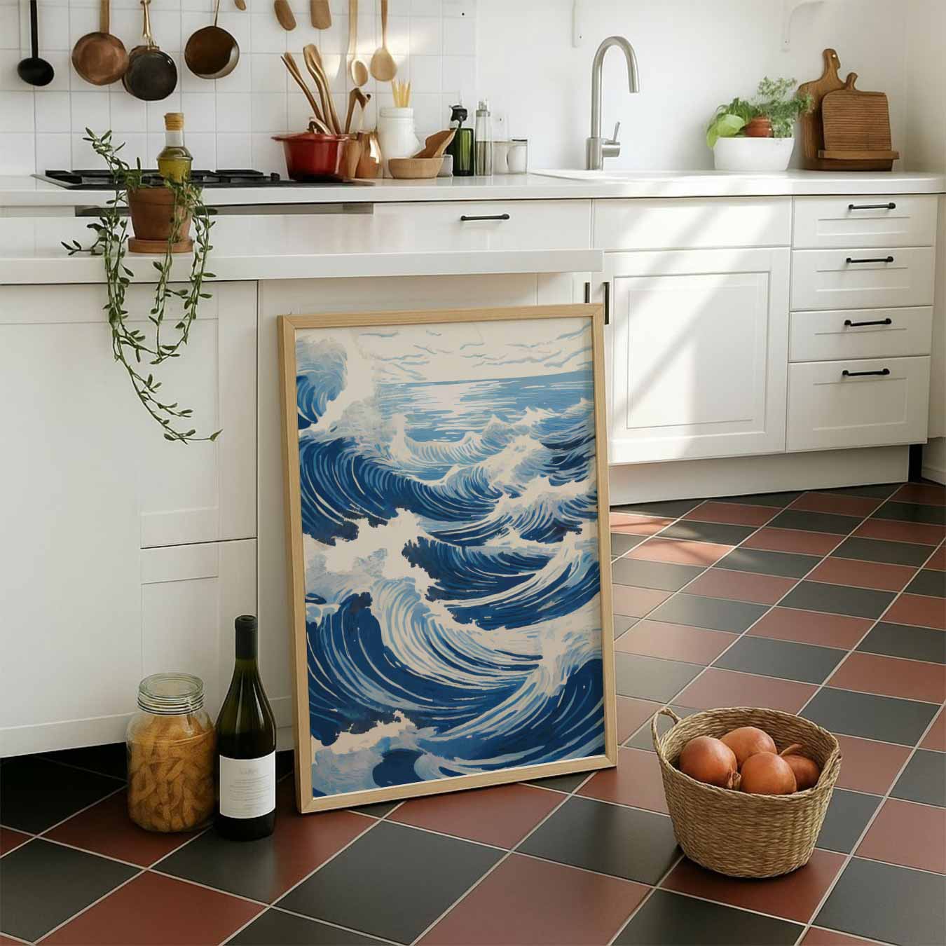 Golvende Oceaan Kunstposter-WallArtistic