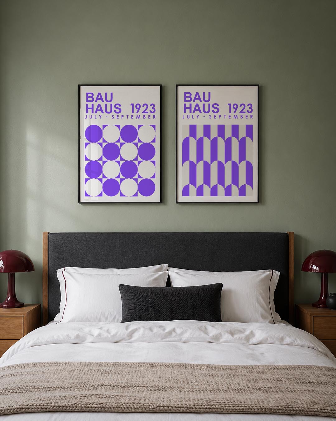 Cirkelpatroon en tekst Posterset
