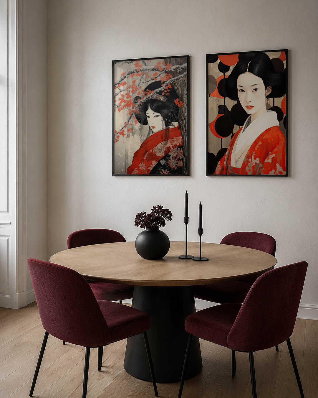 Bloesem en elegantie Posterset