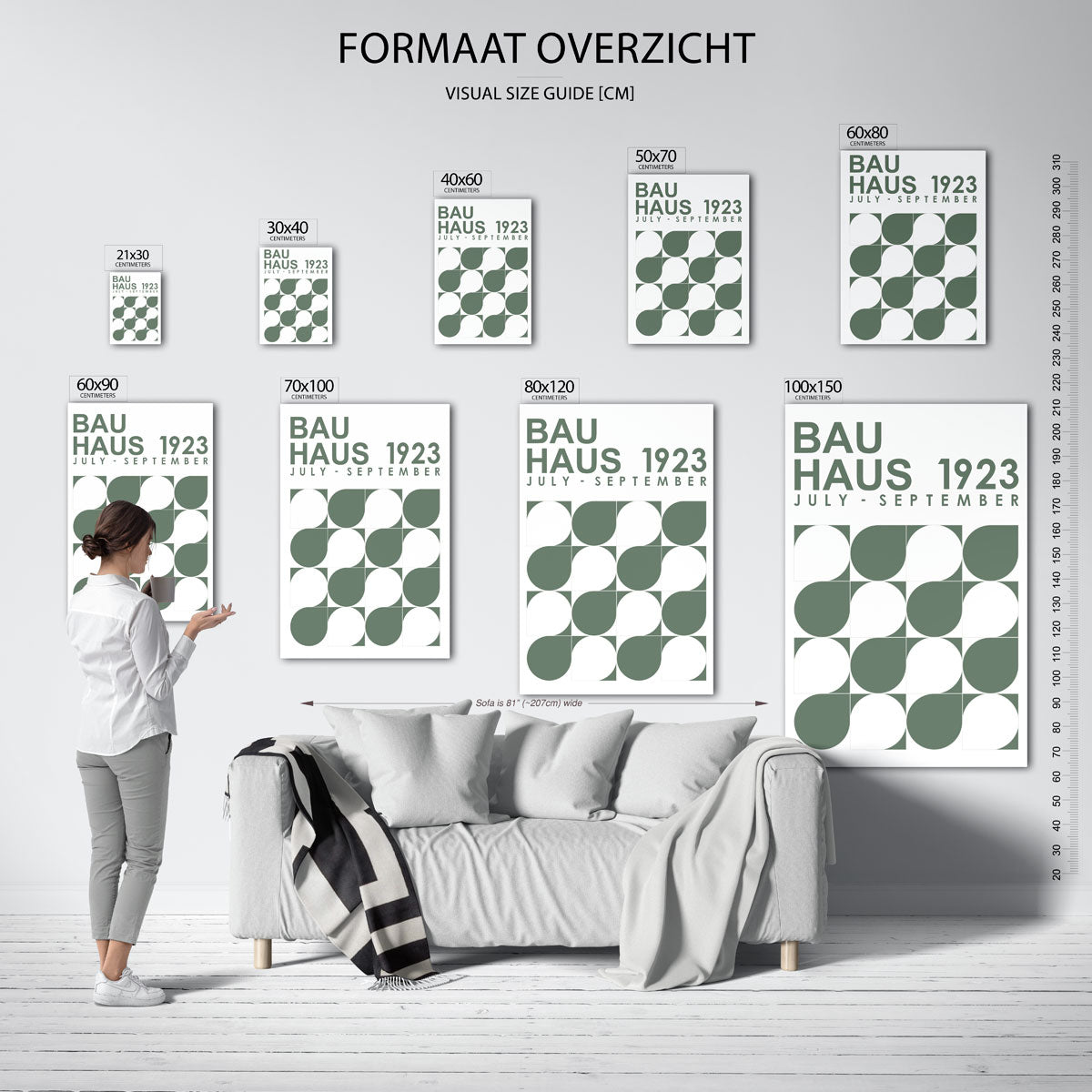 Vormritme en kleur Poster