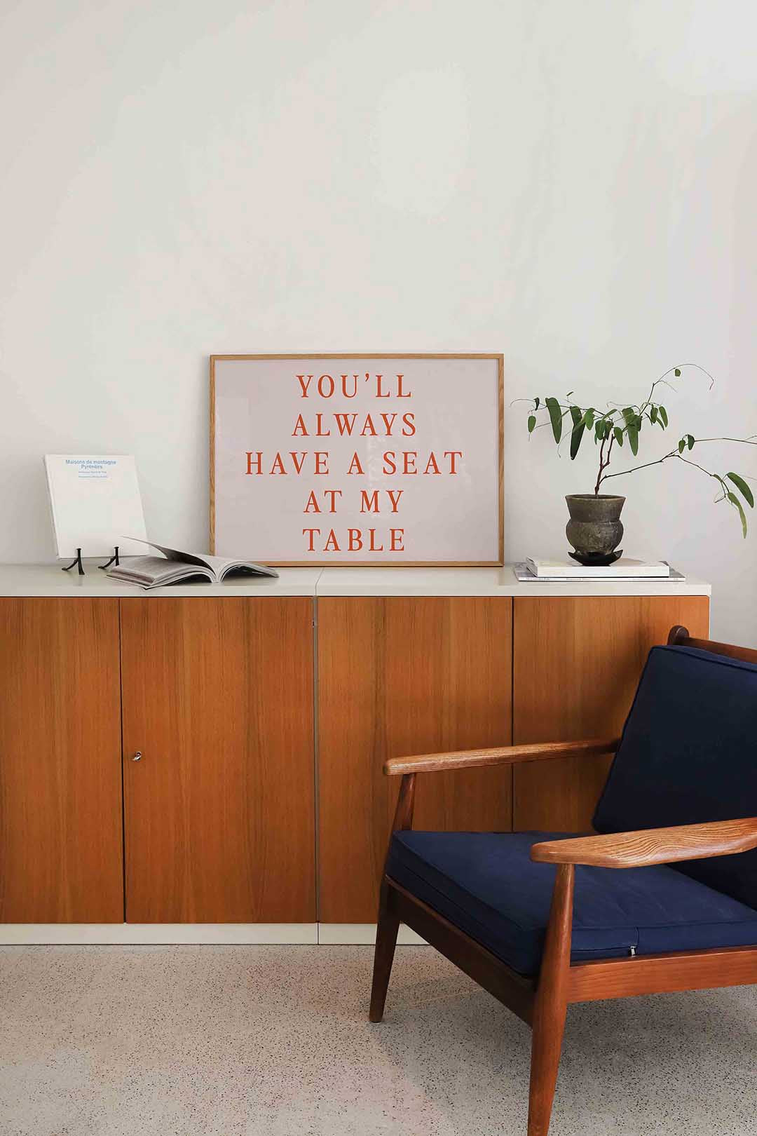 You'll always have a seat Poster