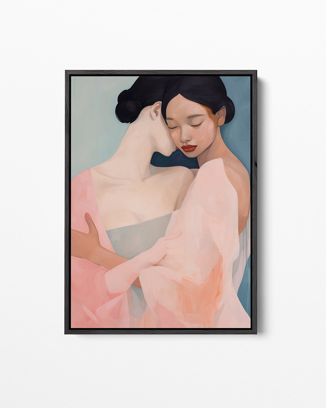 Intieme omhelzing Kunstwerk