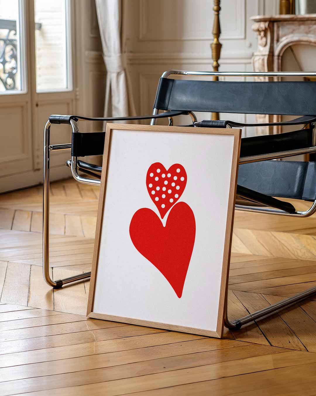Liefdeshartjes Wall Art Poster-WallArtistic
