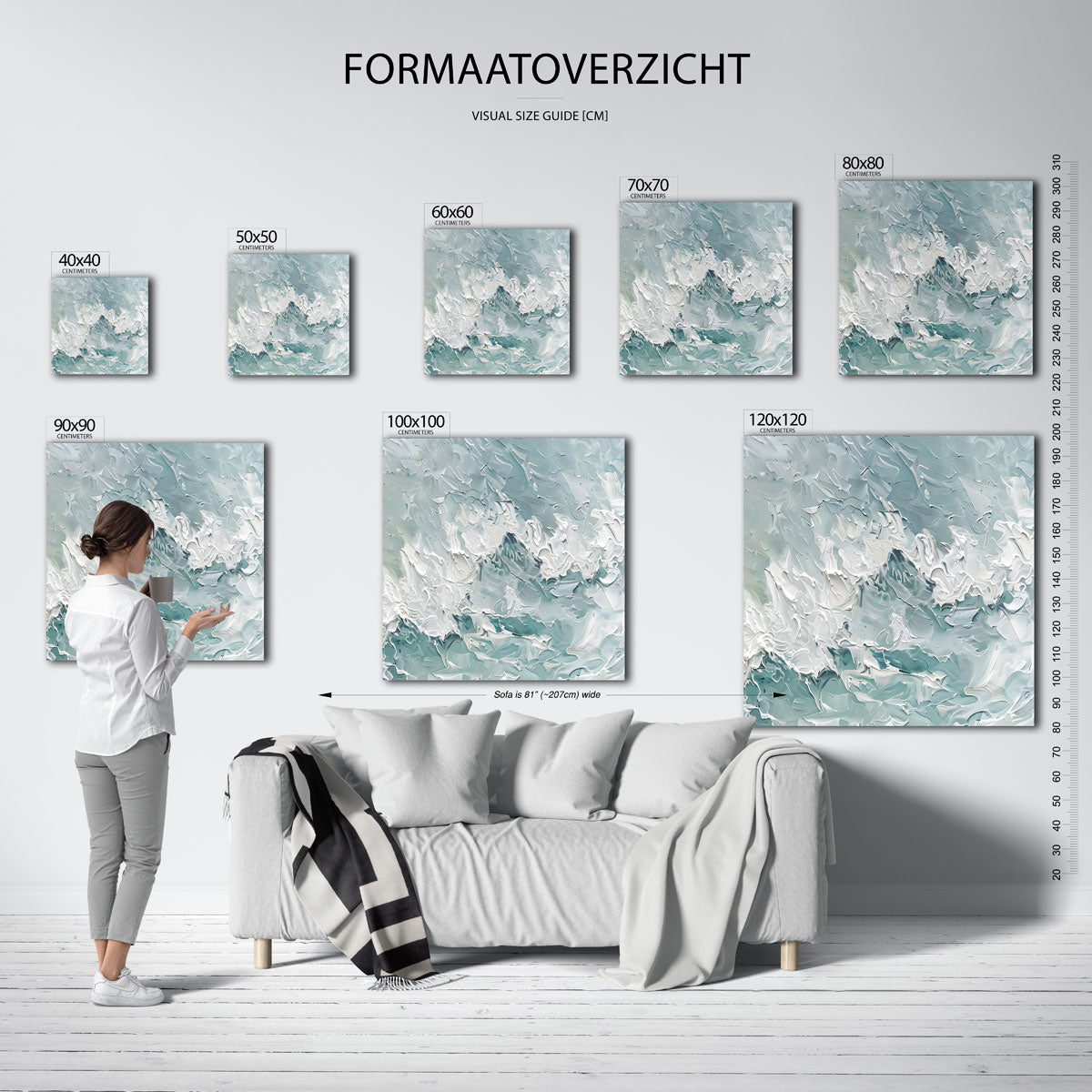 Abstracte golven Poster