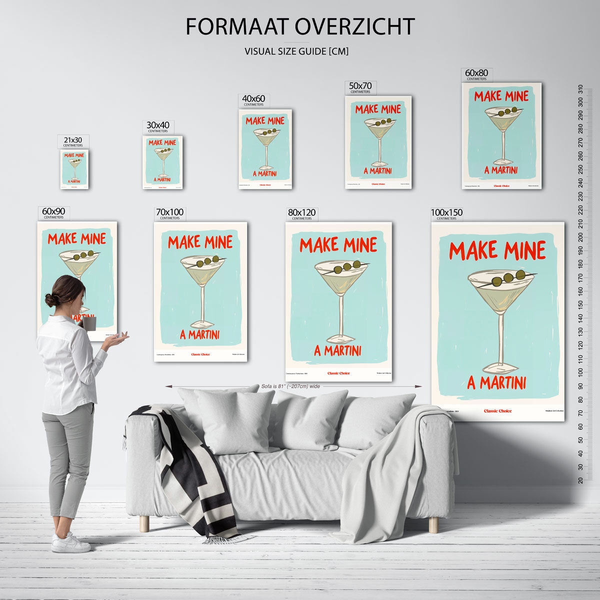 Martini glas Poster