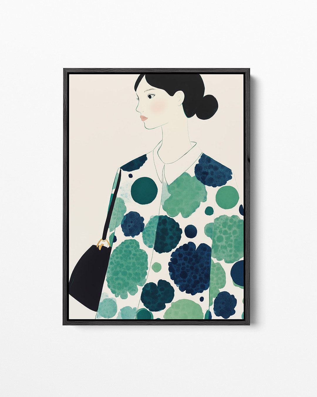 Silhouet met patronen Kunstwerk