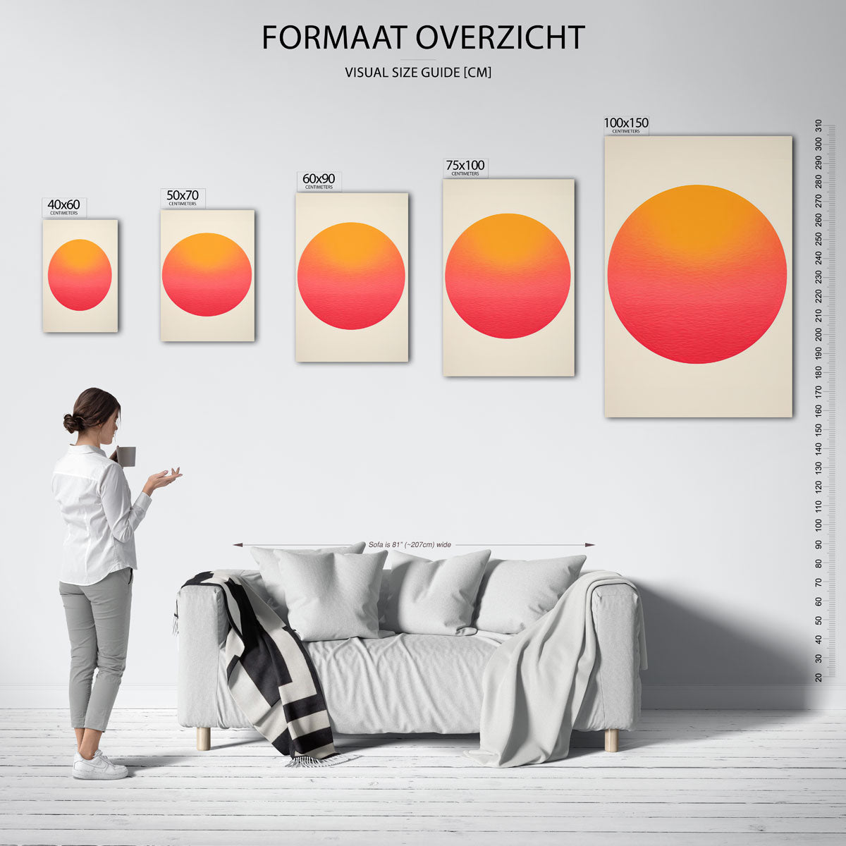 Kleurrijke cirkel Kunstwerk