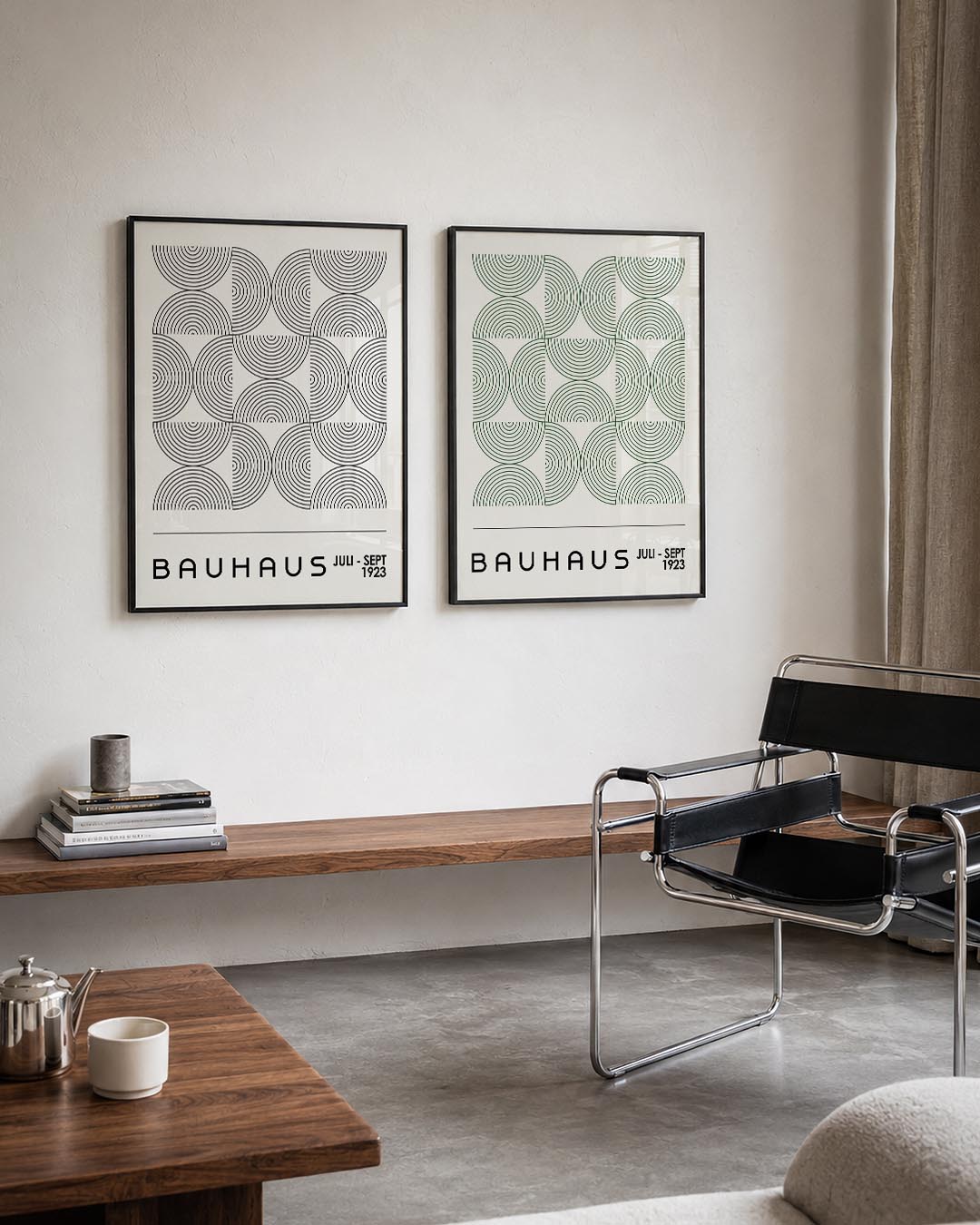 Cirkelritme en lijnen Posterset