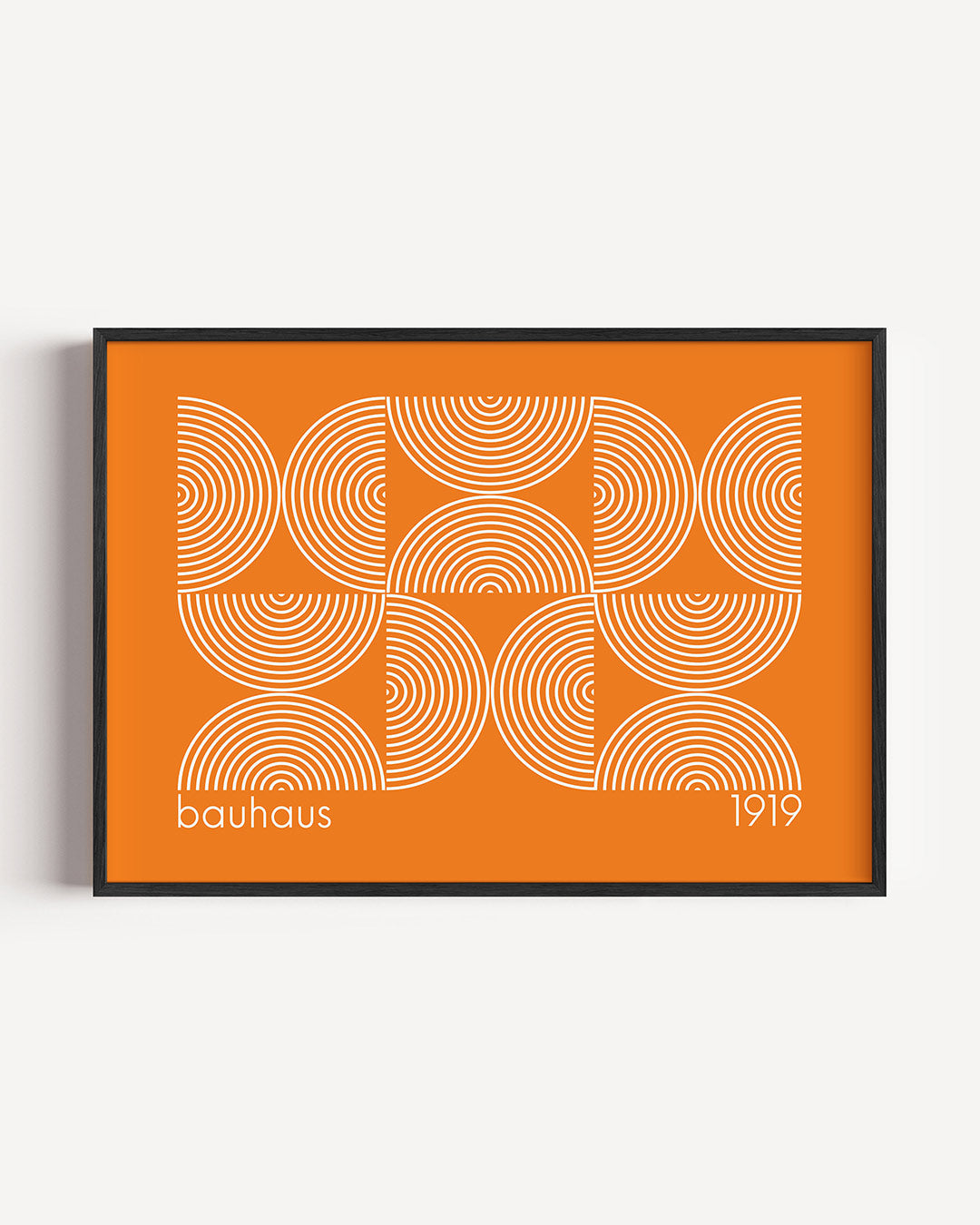 Cirkelpatroon en lijnen Poster