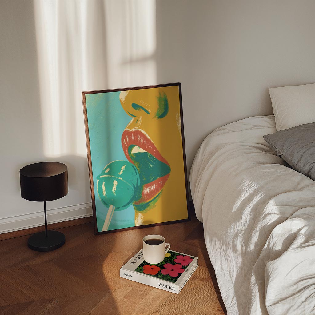 Sensuele Kunstposter met Lolly Poster-WallArtistic