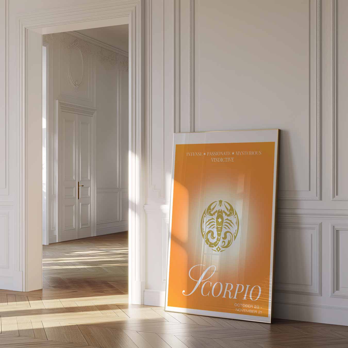 Stijlvolle Schorpioen Poster-WallArtistic