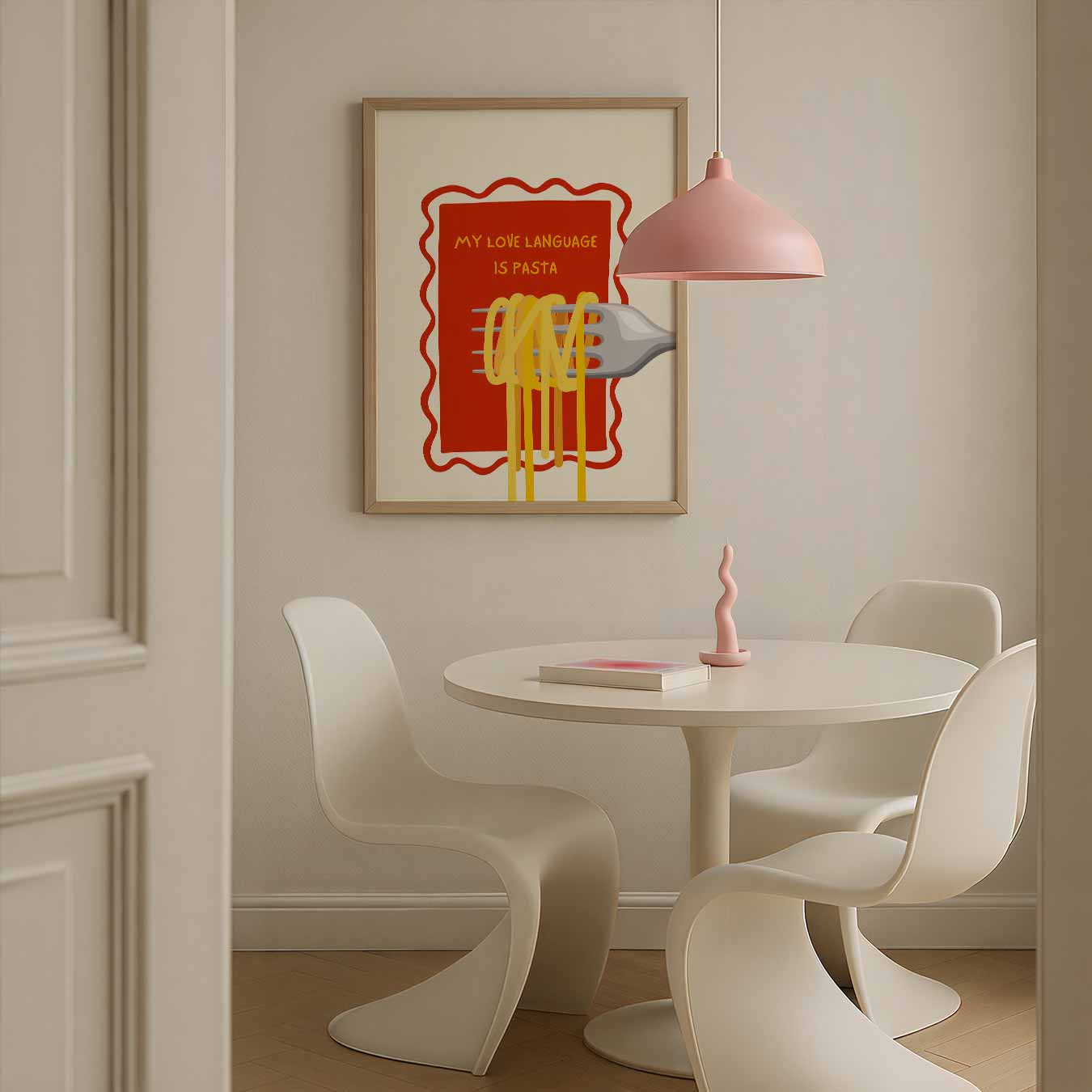 Pasta Liefde Taalposter-WallArtistic
