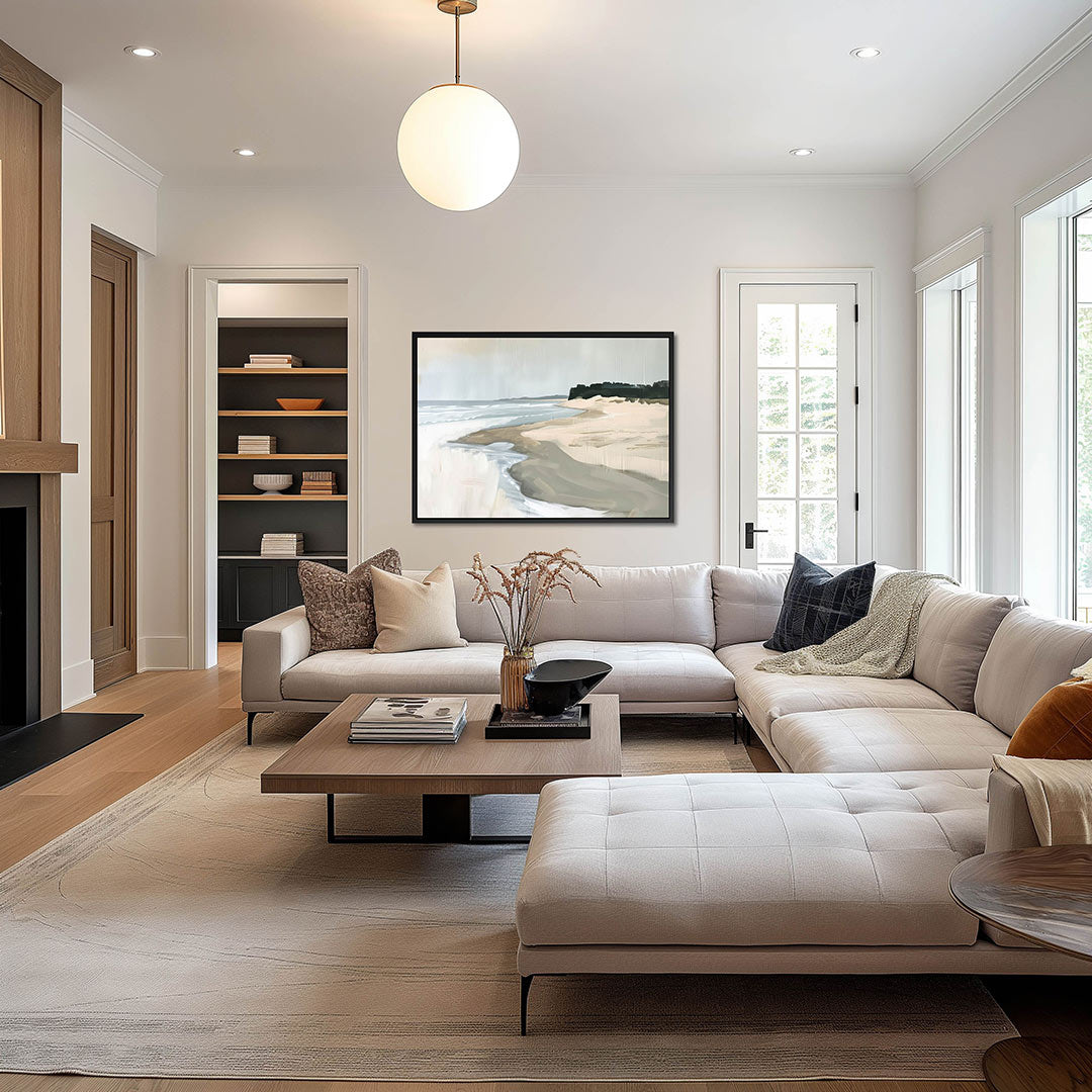 Rustige kustlijn Kunstwerk