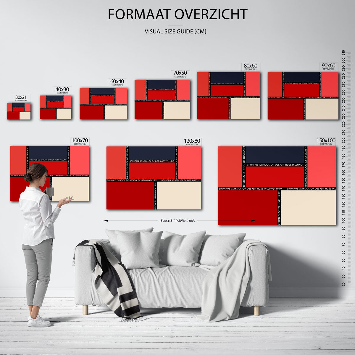 Vorm en kleurvlakken Poster