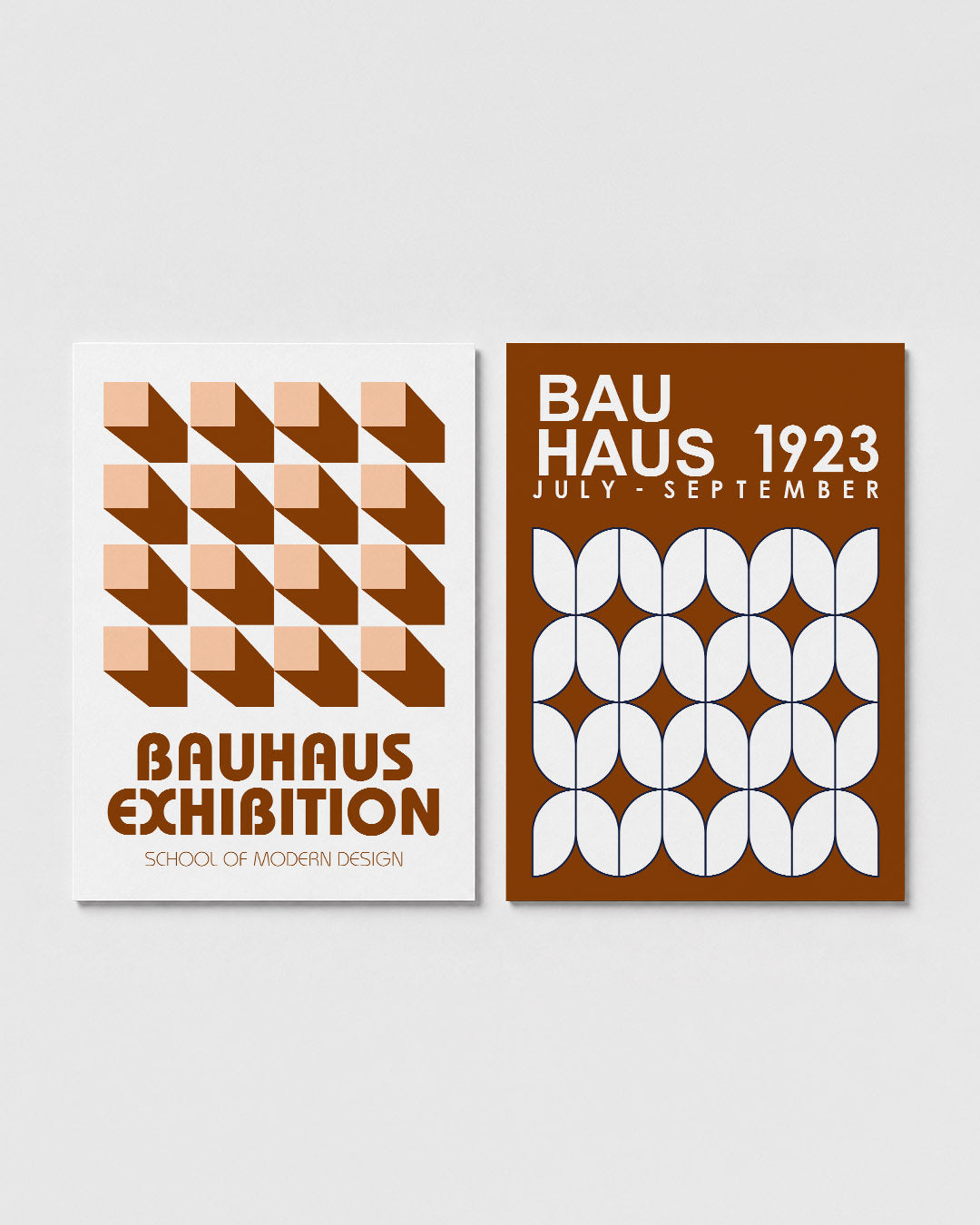 Vorm en schaduw Postersets