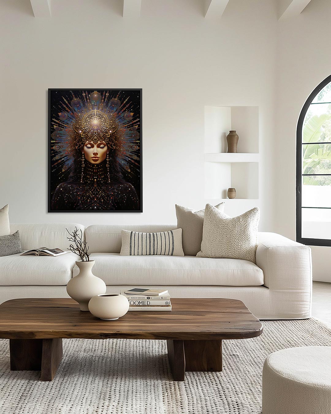 Kosmische vrouw Kunstwerk