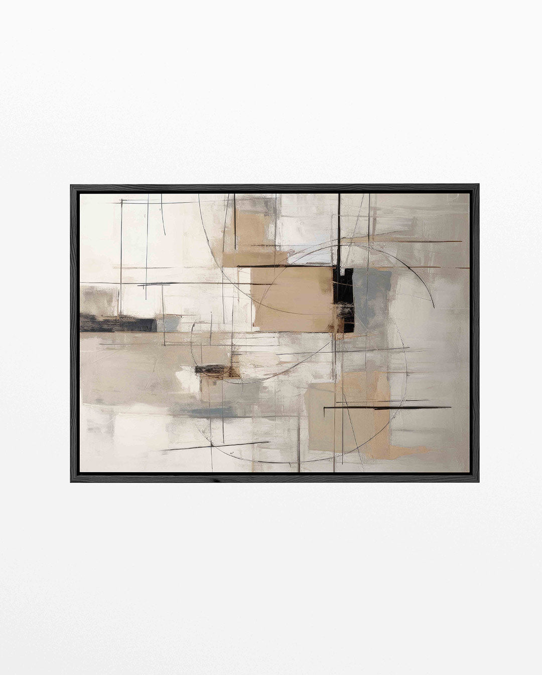 Geometrische lijnen compositie Kunstwerk