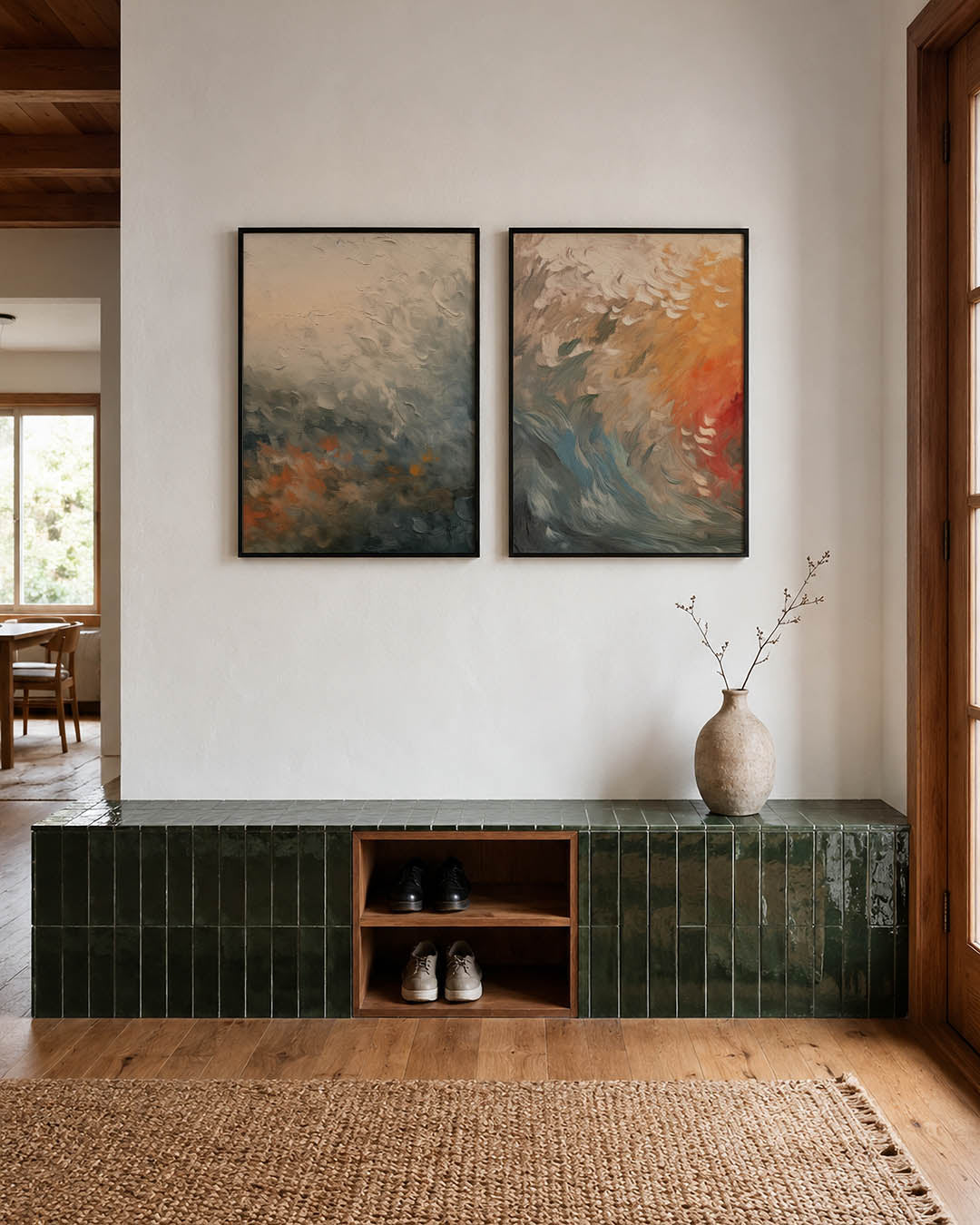Vloeiende kleuren Posterset