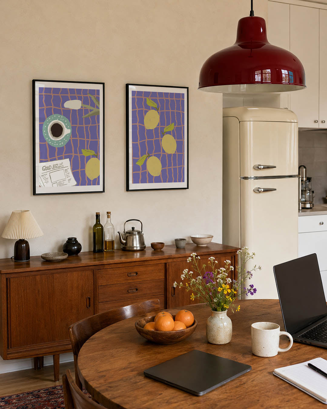 Kleurrijk ontbijt Posterset
