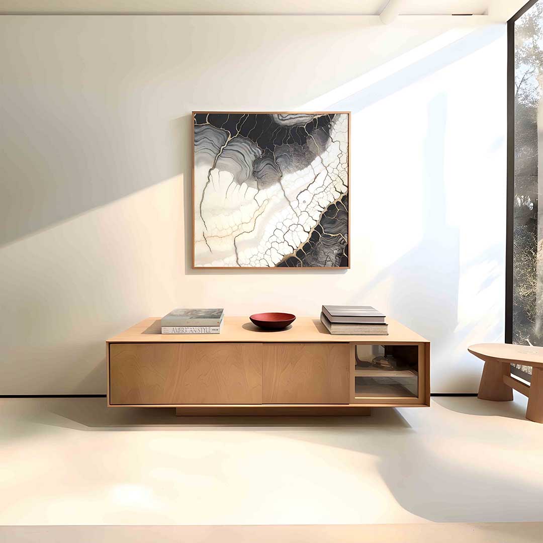 Abstracte lijnen en patronen Poster