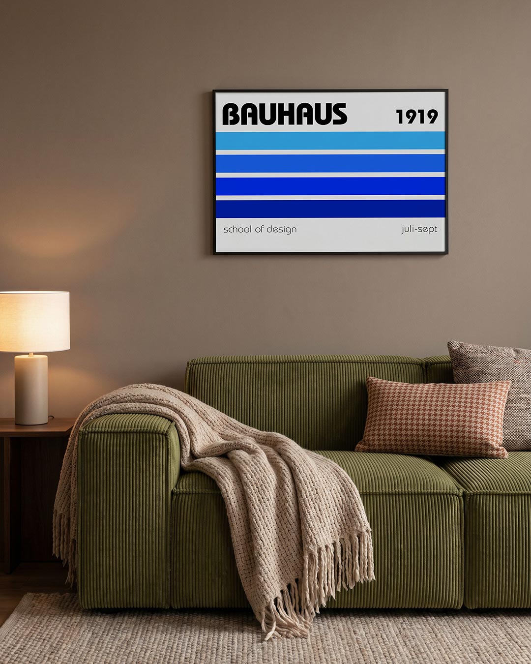 Kleurvlakken en lijnen Poster