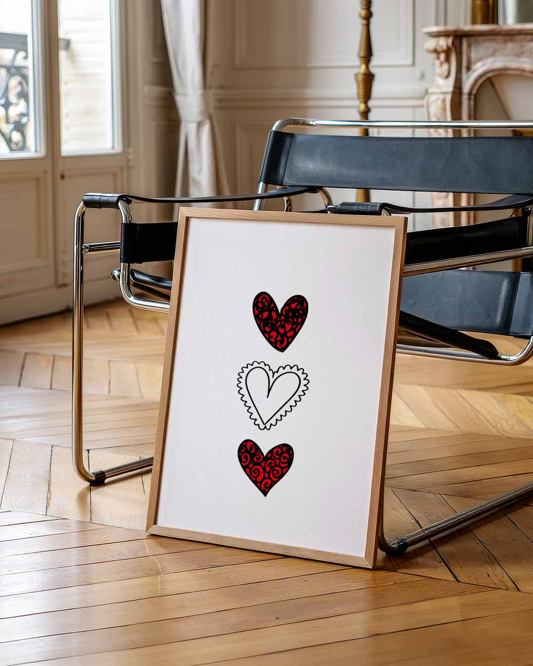 Romantische Harten Poster-WallArtistic