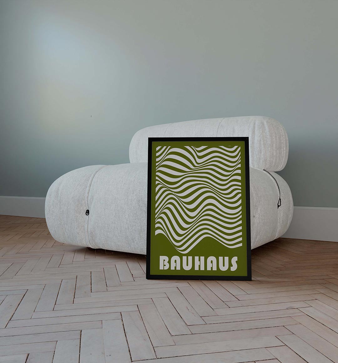 Golvend lijnenspel Poster