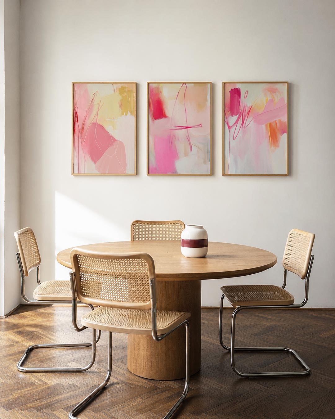 Zachte kleurvlakken Posterset