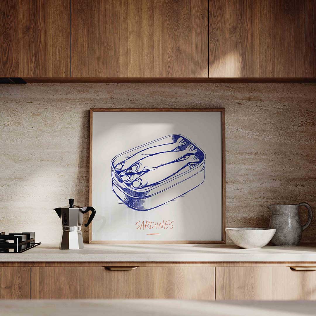Sardines in blik Poster