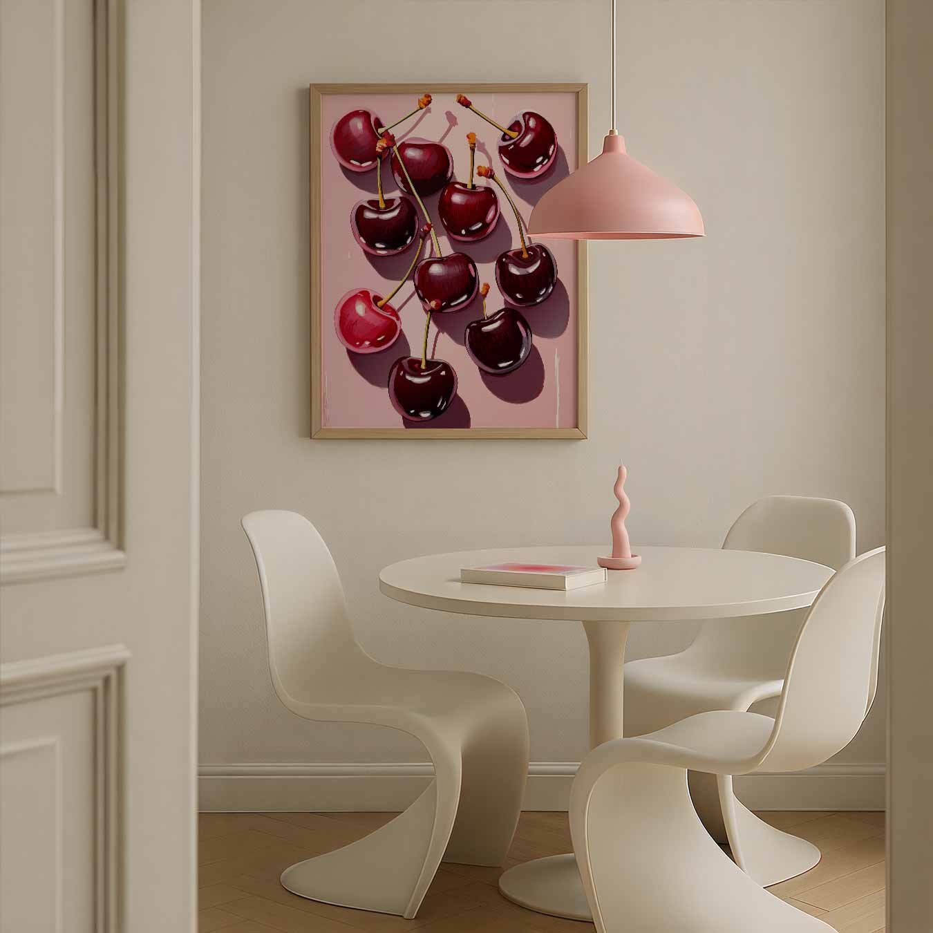 Kersenliefde voor aan de Muur Poster-WallArtistic