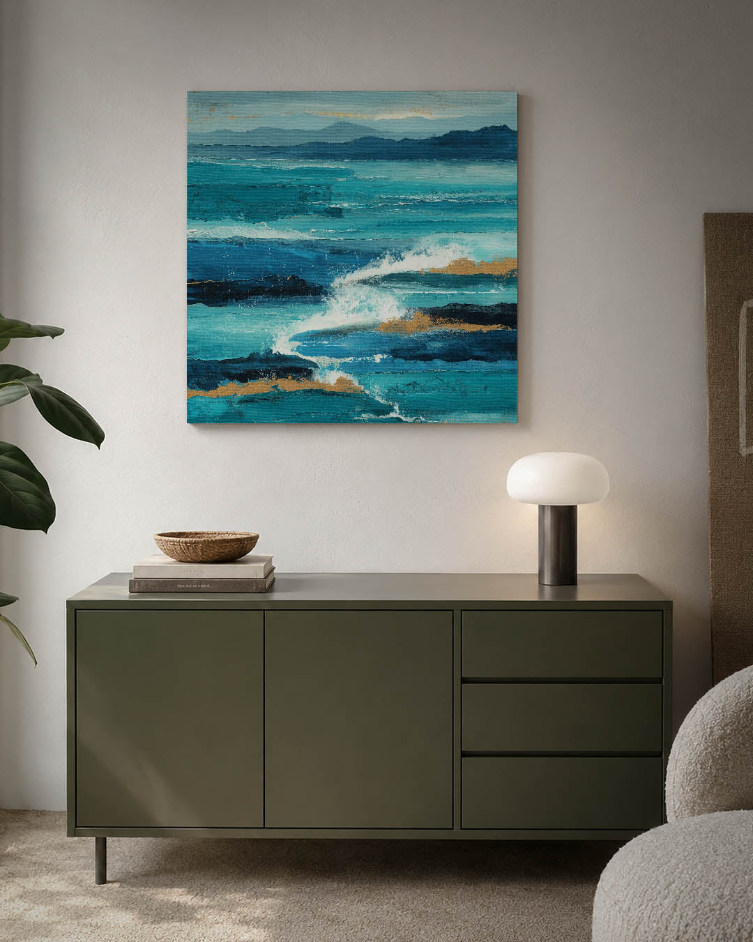 Dynamische zeegezichten Kunstwerk