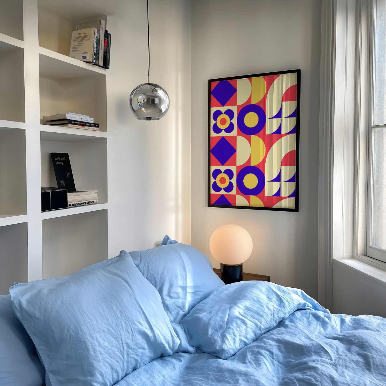 Retro Vibes Geometrische Poster-WallArtistic