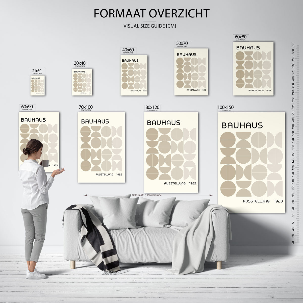 Vormritme en balans Poster