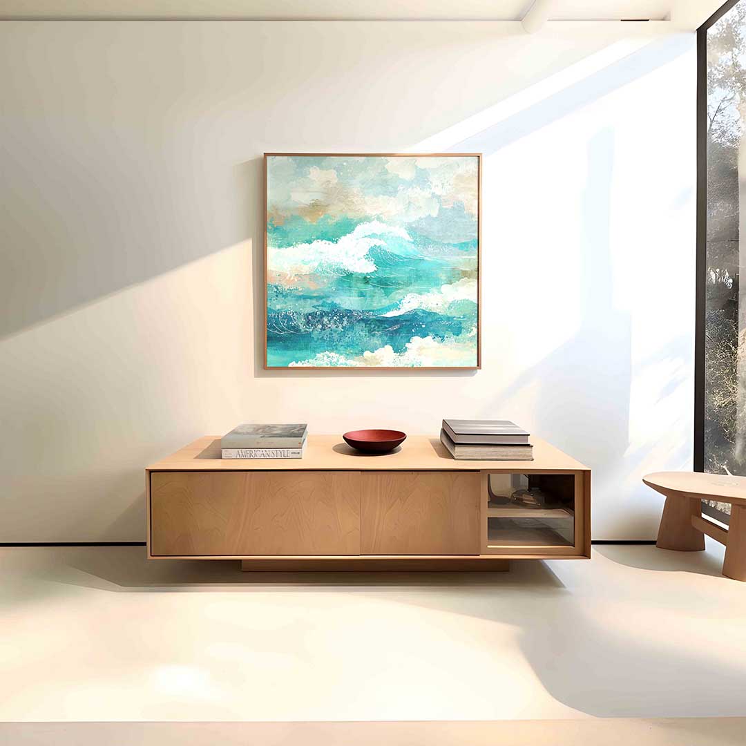Golven en schuim Poster